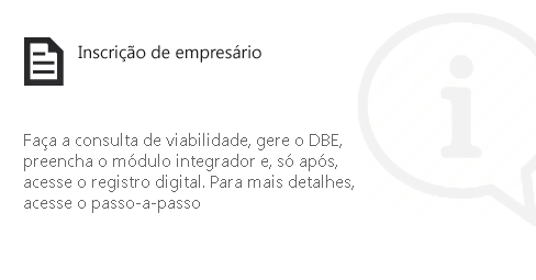 Inscrição de Empresário